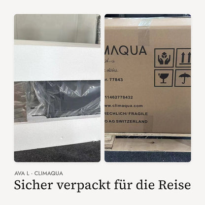 AVA L – Grosse Wasserwand Schiefer 130 cm Braun
