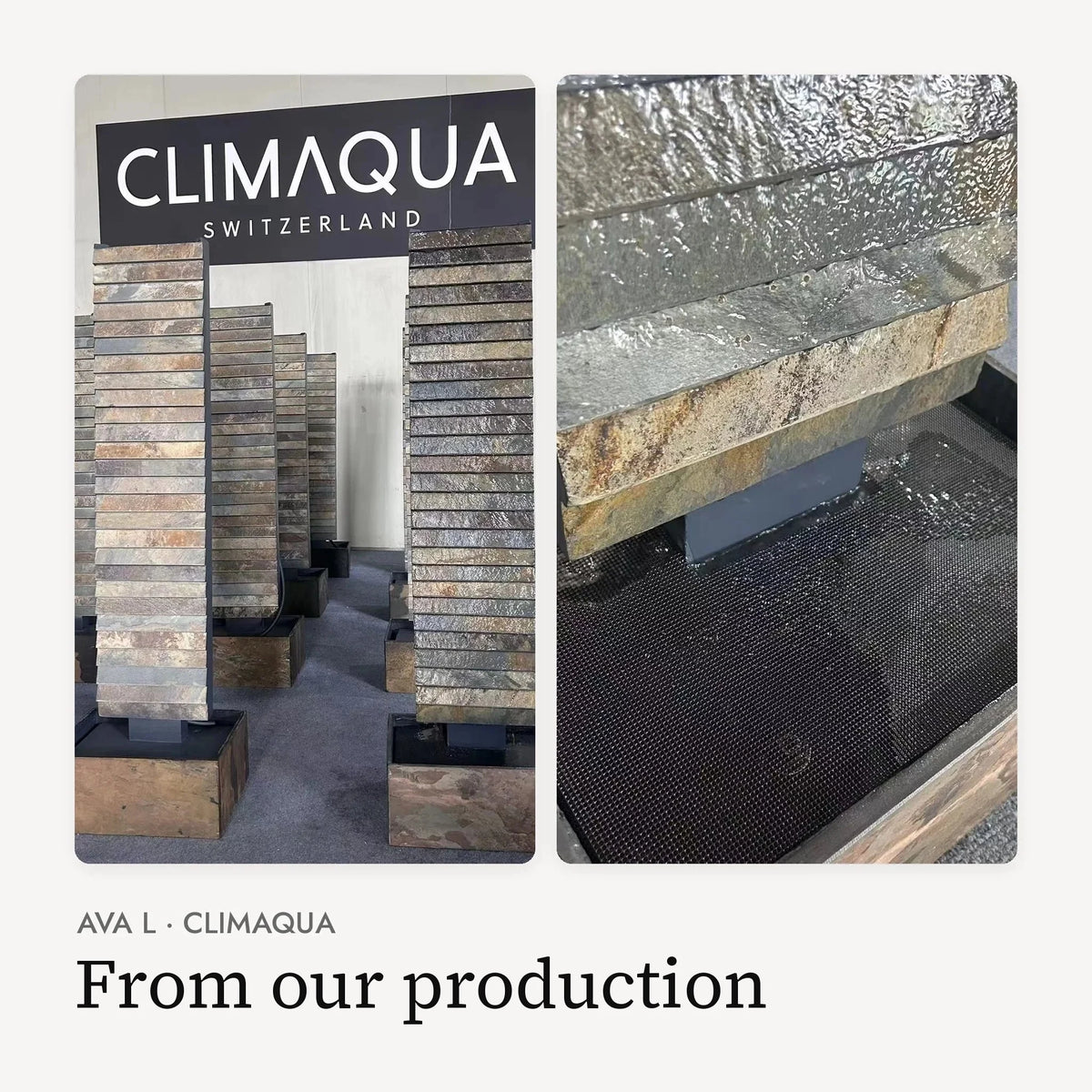 AVA L water wall from our production