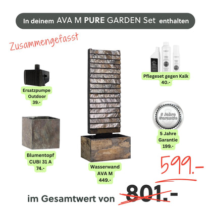 Wasserwand AVA M PURE GARDEN SET - CLIMAQUA