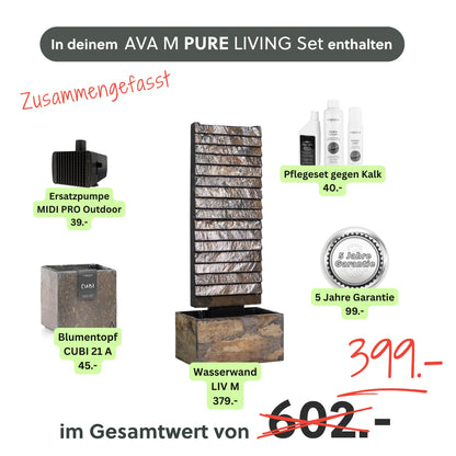 Wasserwand AVA M PURE LIVING Set - CLIMAQUA