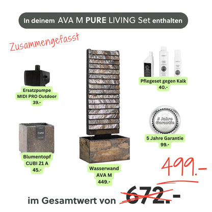 Wasserwand AVA M PURE LIVING Set - CLIMAQUA