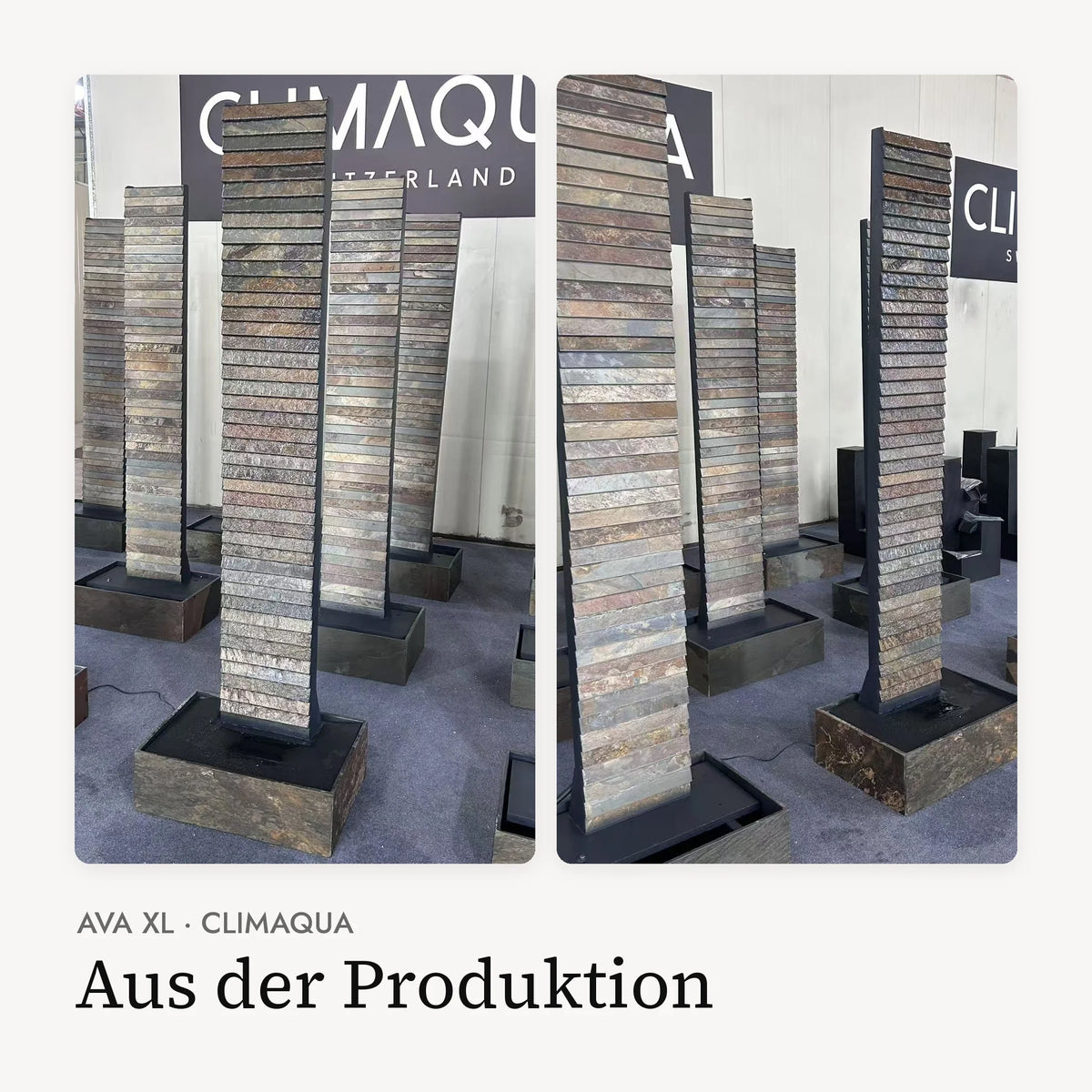 Wasserwände AVA XL in der Produktion