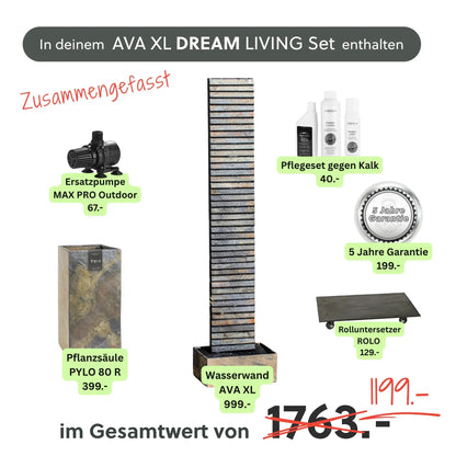 Wasserwand AVA XL DREAM LIVING Set - CLIMAQUA