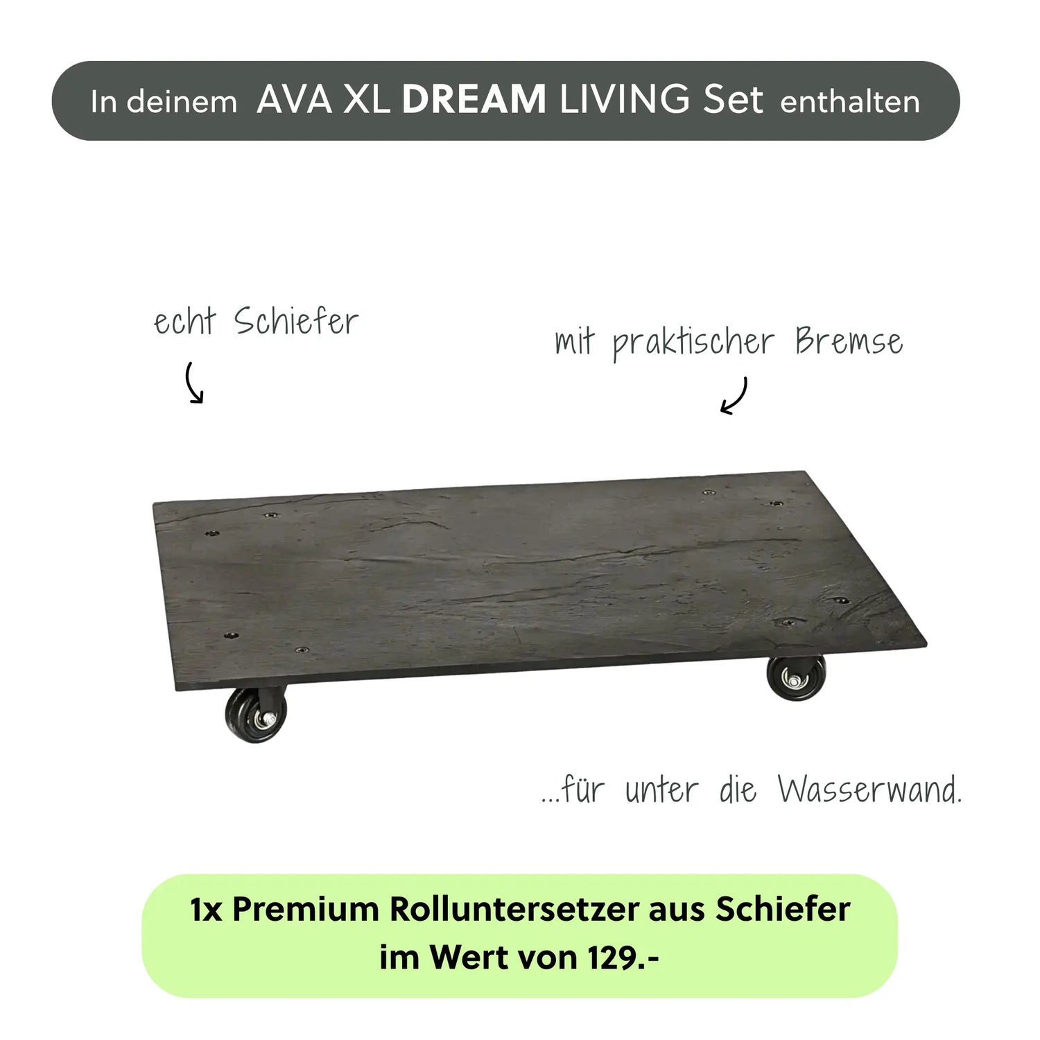 Wasserwand AVA XL DREAM LIVING Set - CLIMAQUA