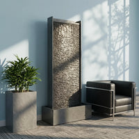 HARMONY – grand mur d'eau haut de gamme en granit, intérieur/extérieur, 81×40×183 cm