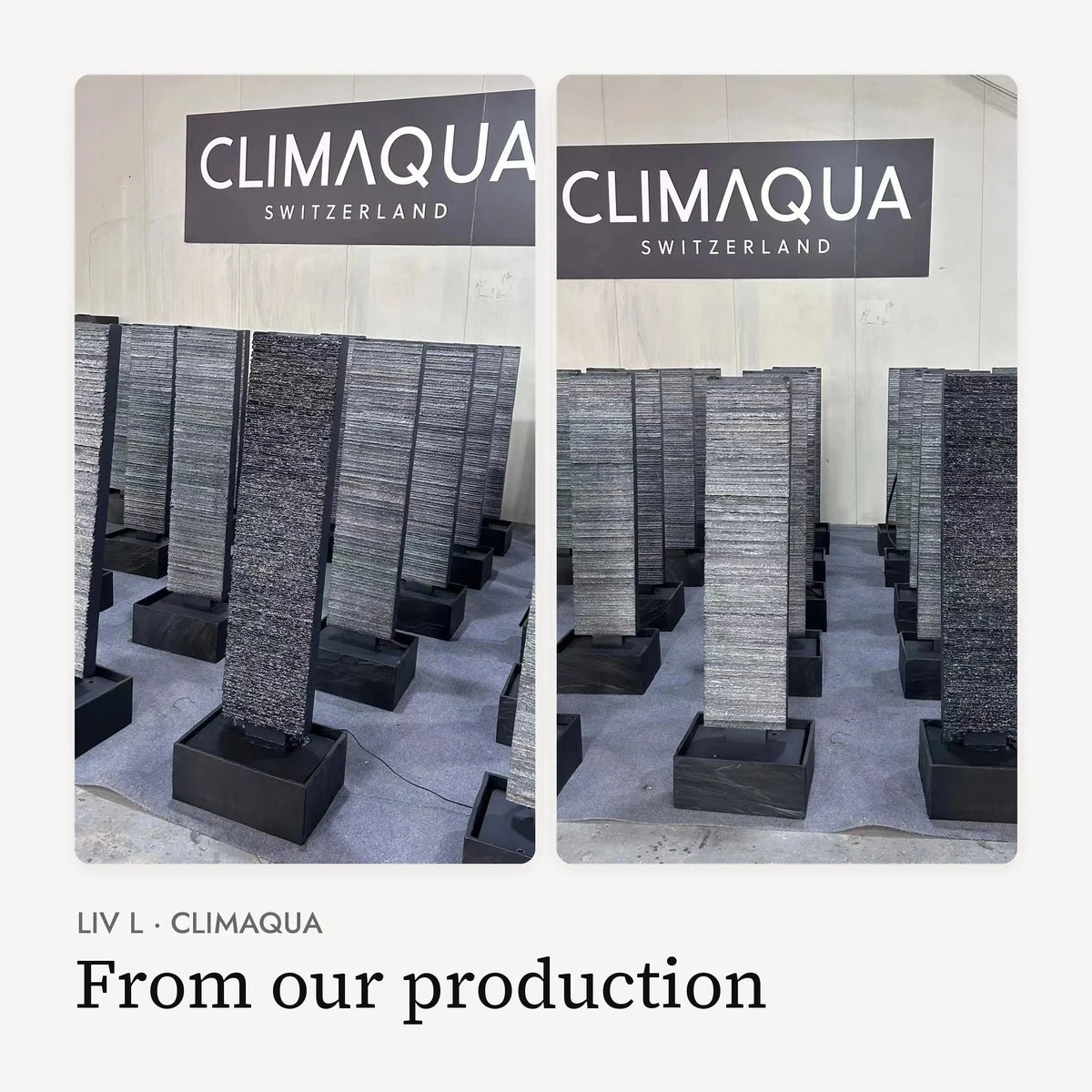 LIV L water wall from our production