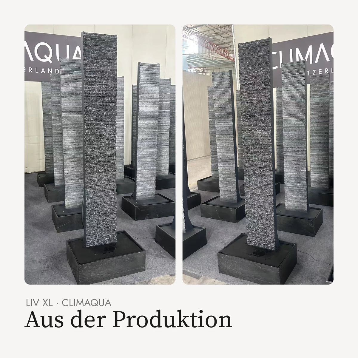 Wasserwand LIV XL aus der Produktion