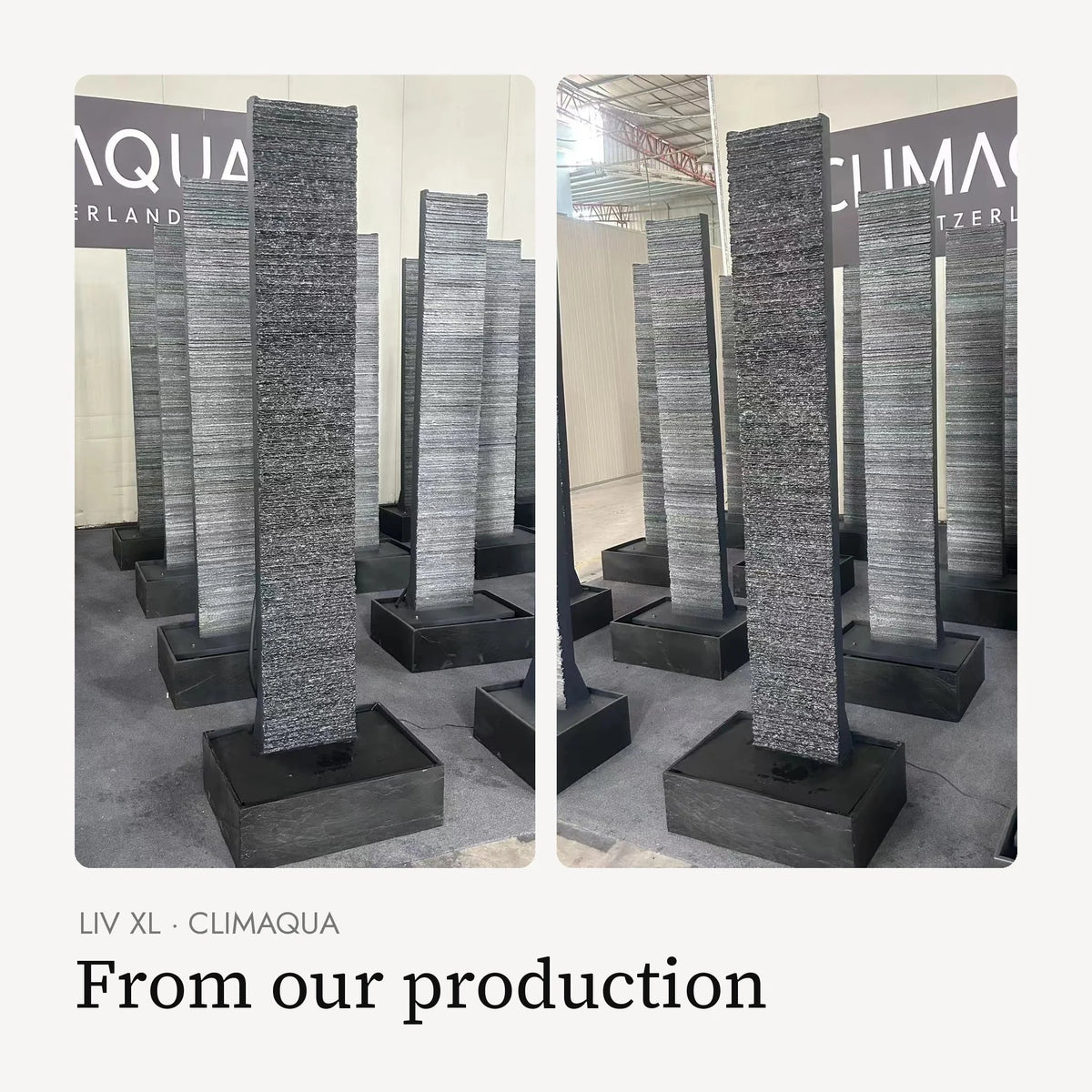 LIV XL water wall from our production