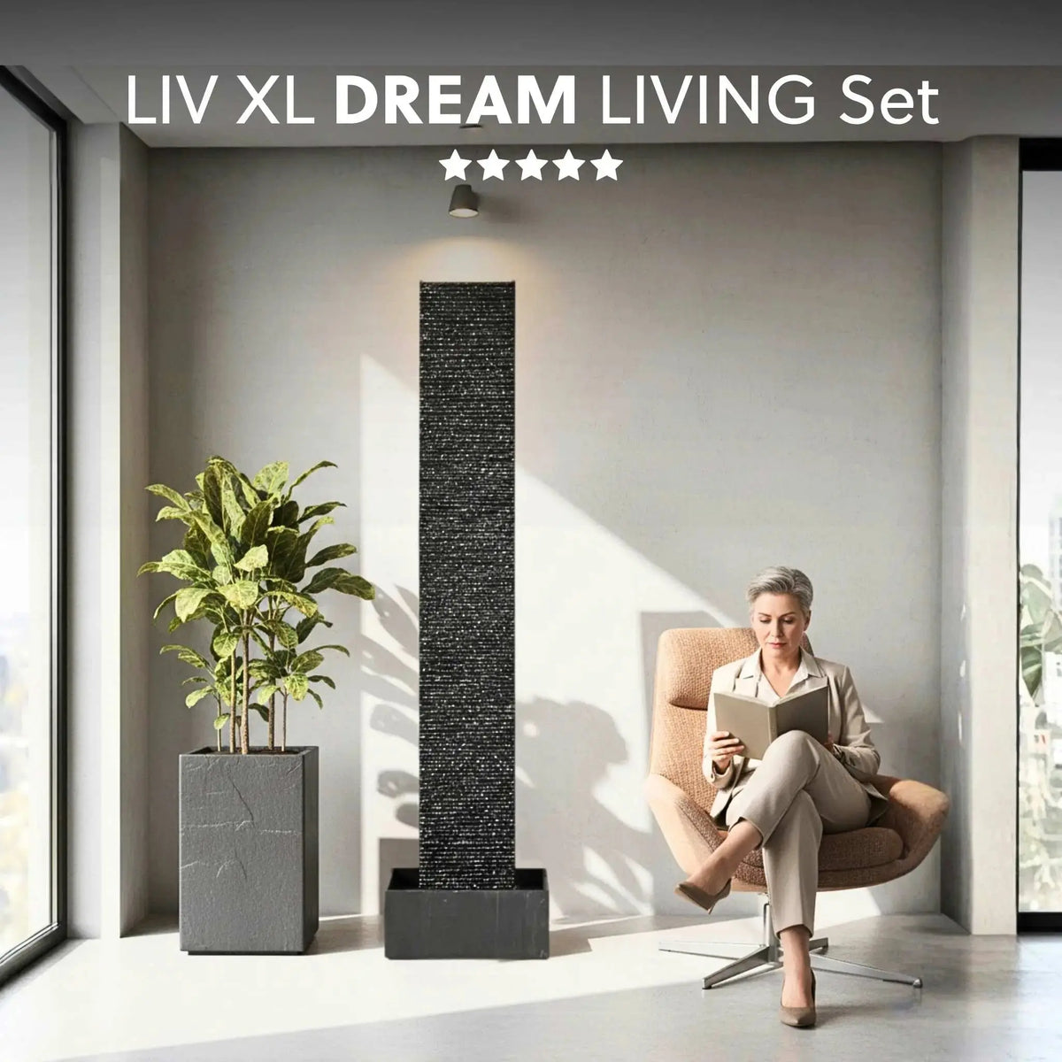Wasserwand LIV XL DREAM LIVING Set - CLIMAQUA (KI-Inhalte)