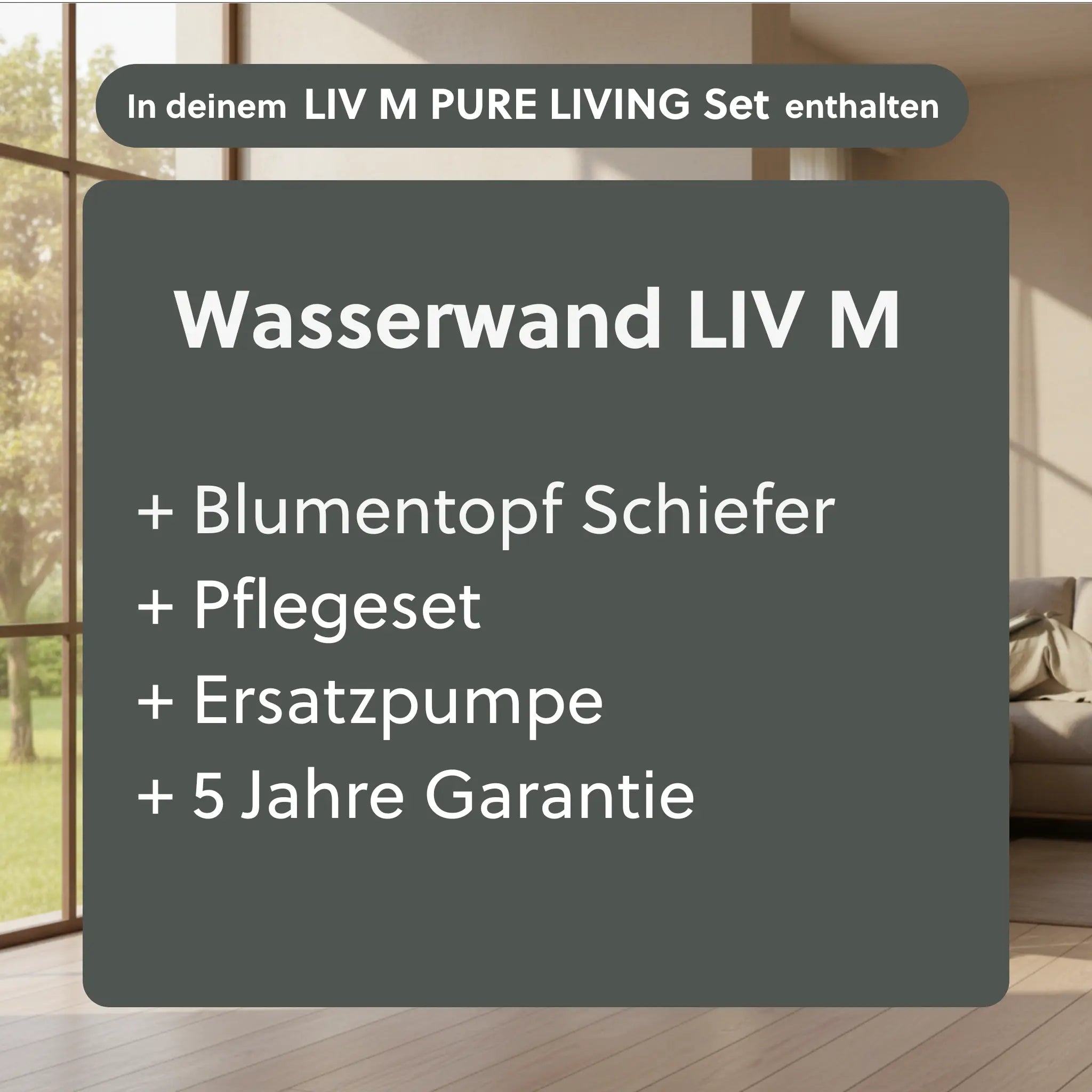 Wasserwand Set LIV M PURE LIVING - CLIMAQUA