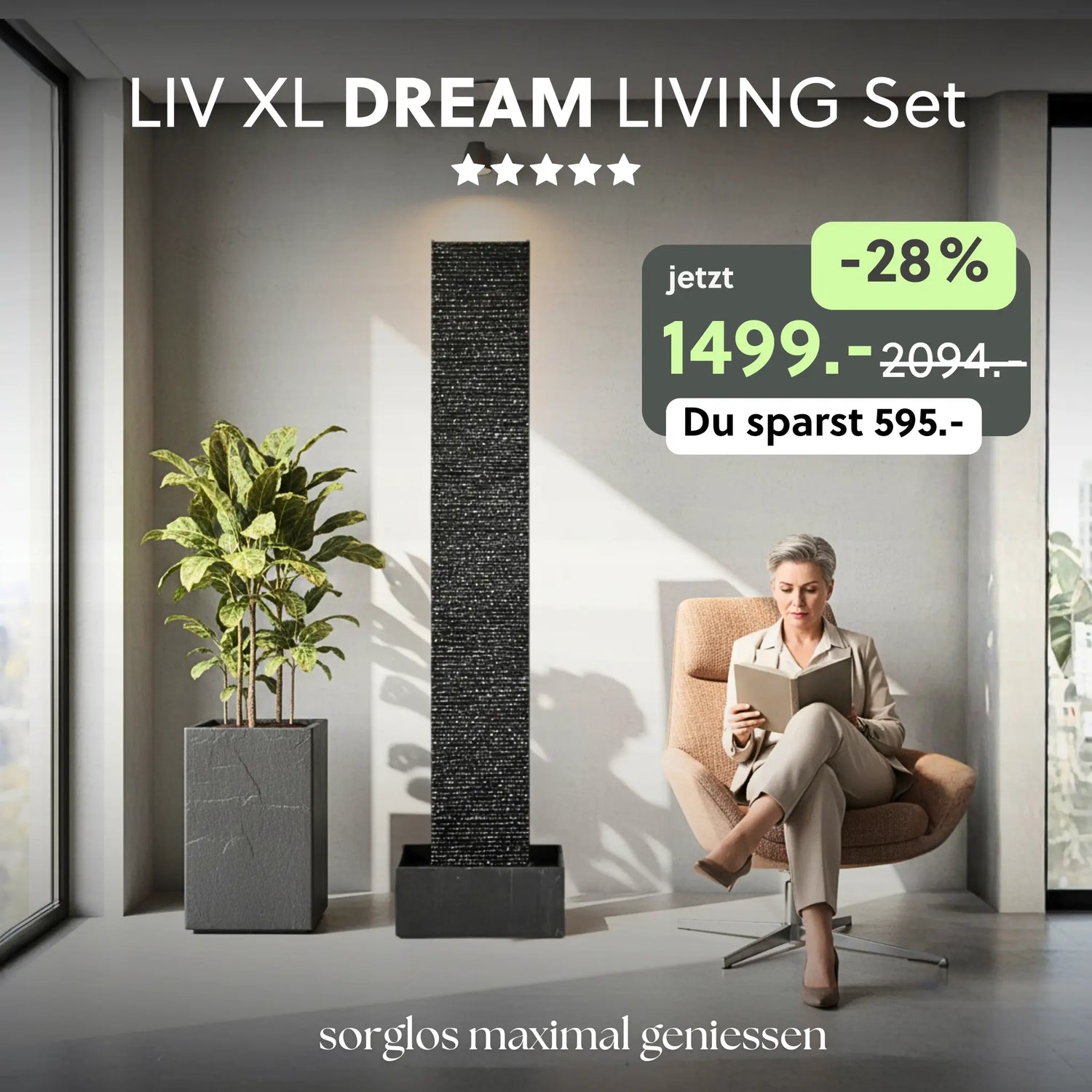 Wasserwand Set LIV XL DREAM LIVING - CLIMAQUA