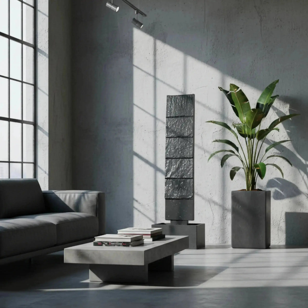 CLIMAQUA Fountains Waterwall VIO L Anthracite - CLIMAQUA (KI-Inhalte)