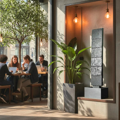 CLIMAQUA Fountains Waterwall VIO L Anthracite - CLIMAQUA