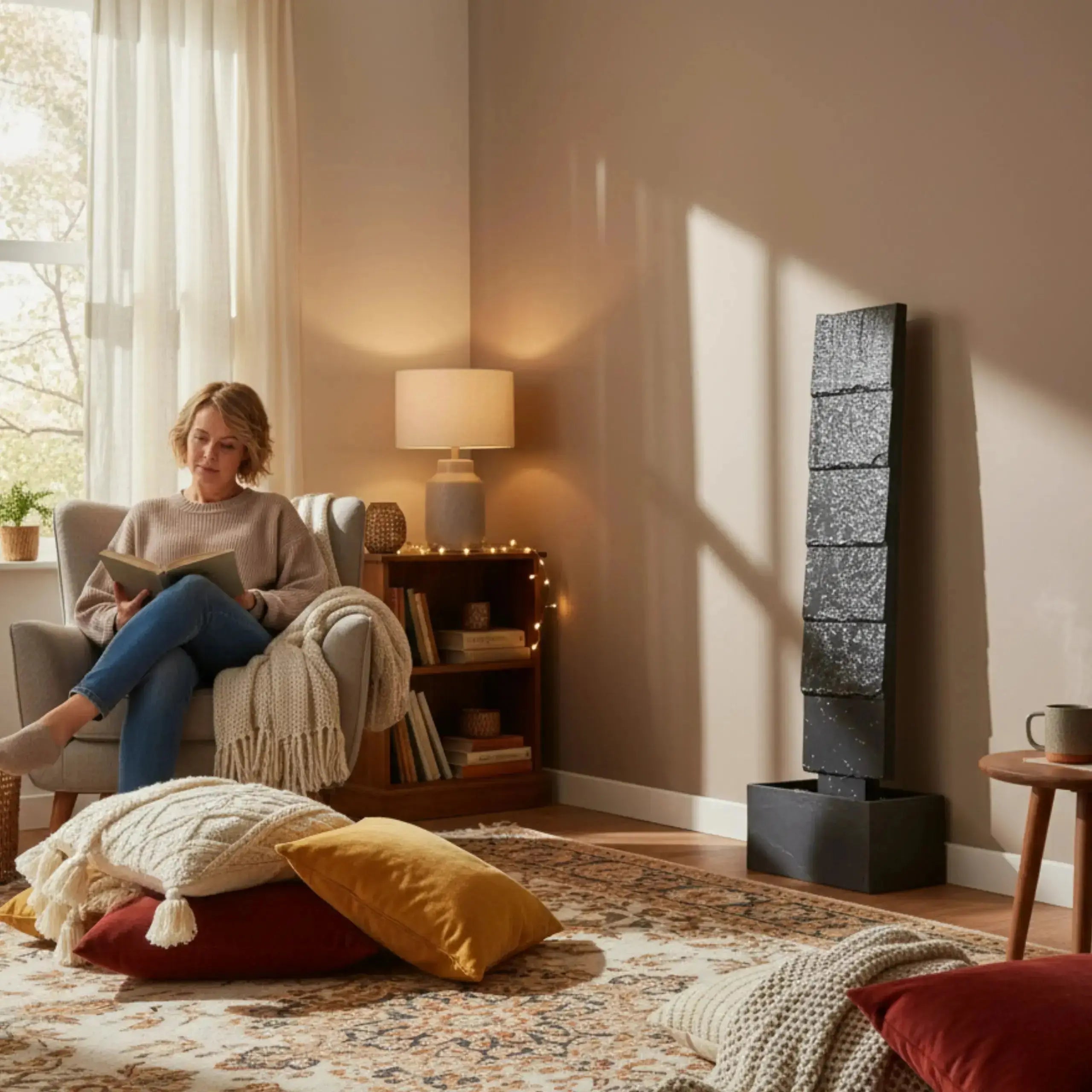 CLIMAQUA Fountains Waterwall VIO L Anthracite - CLIMAQUA