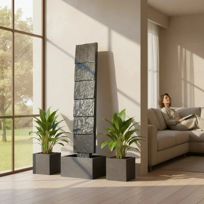 CLIMAQUA Fountains Waterwall VIO L Anthracite - CLIMAQUA