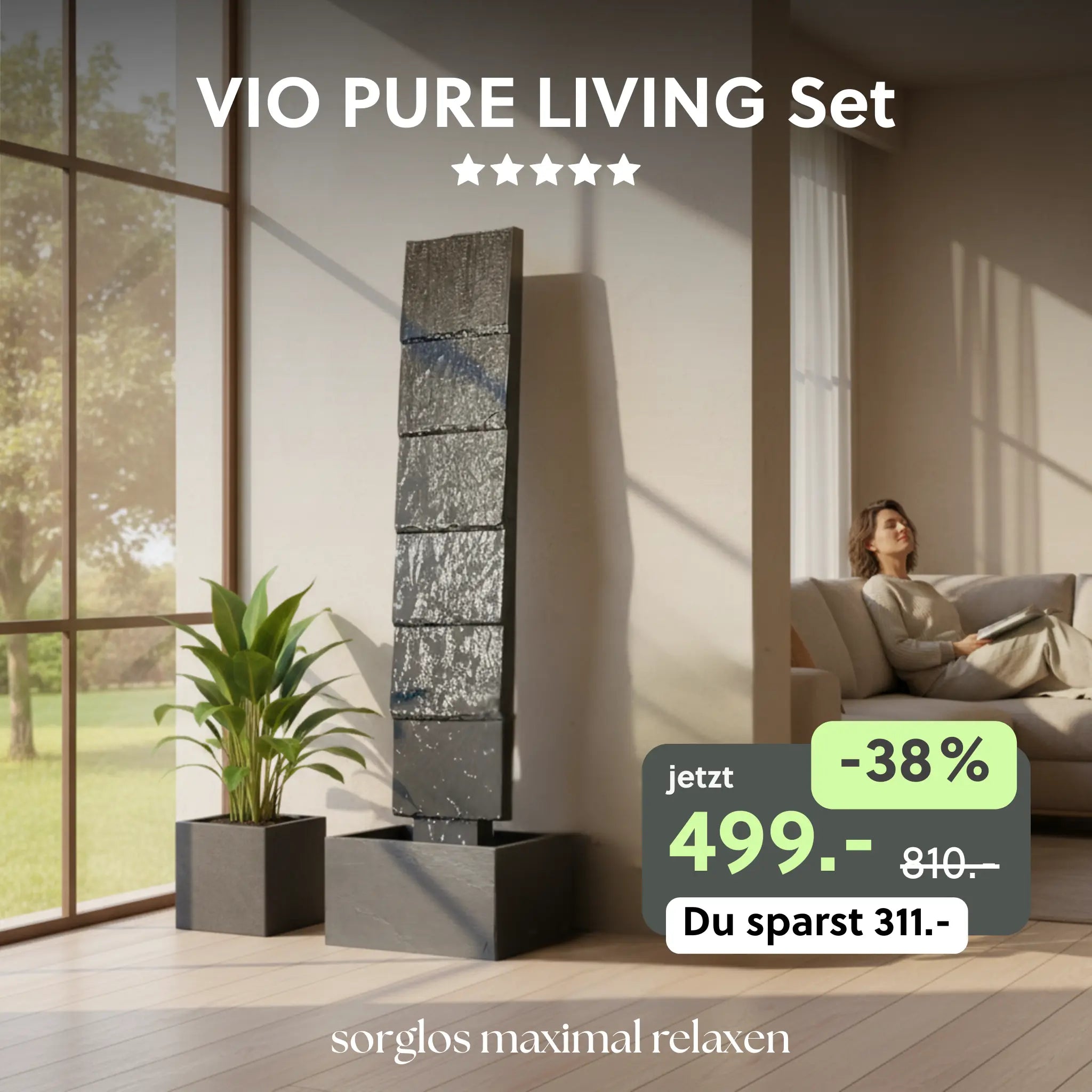 Wasserwand Set VIO PURE LIVING - CLIMAQUA