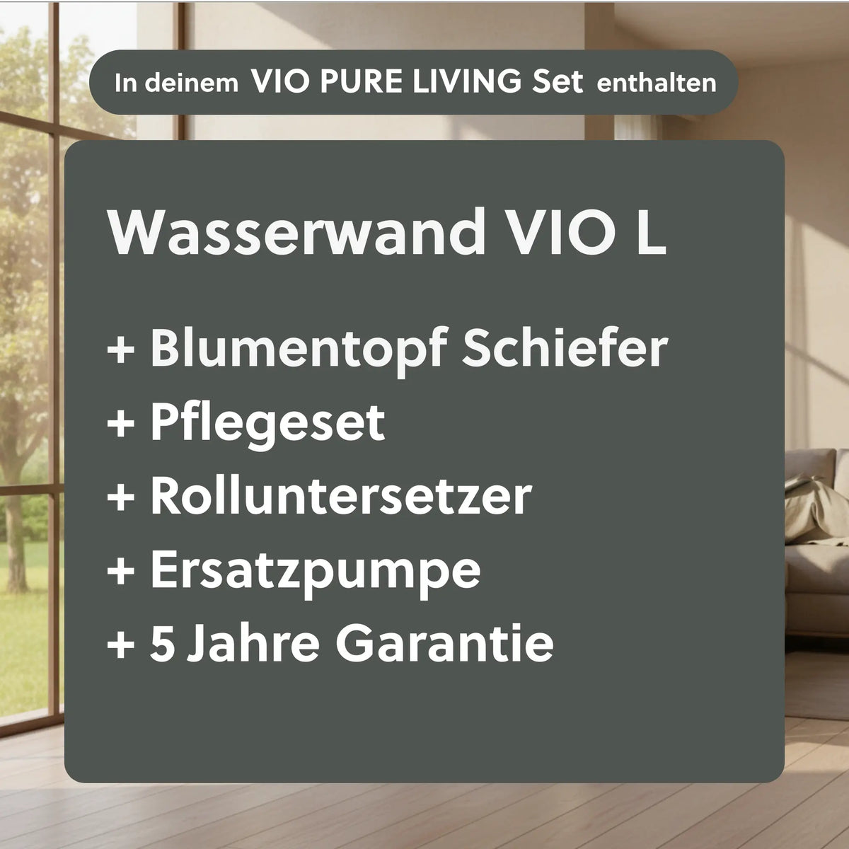 Wasserwand Set VIO PURE LIVING - CLIMAQUA