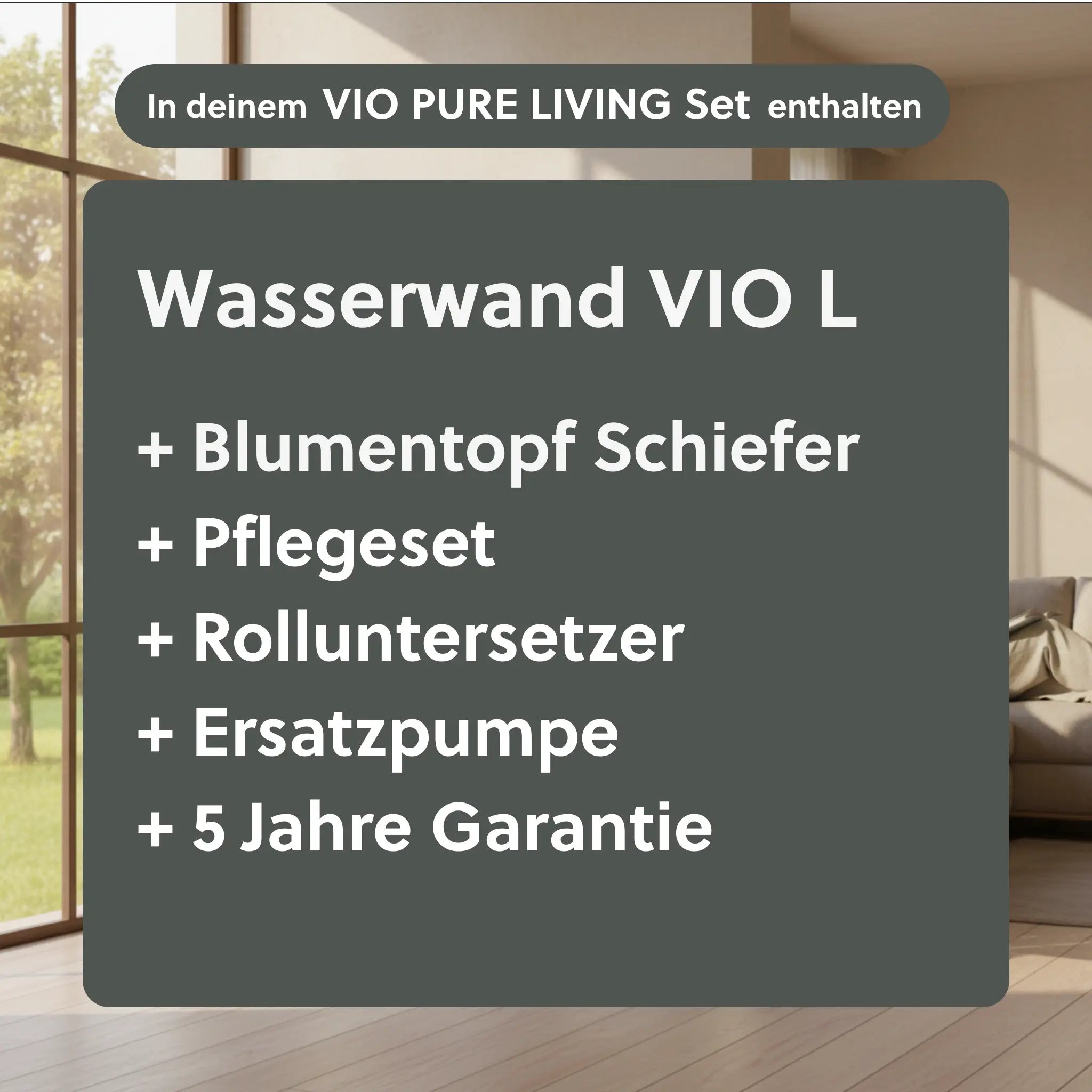 Wasserwand Set VIO PURE LIVING - CLIMAQUA