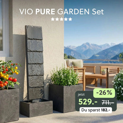 Wasserwand VIO L PURE GARDEN Set - CLIMAQUA