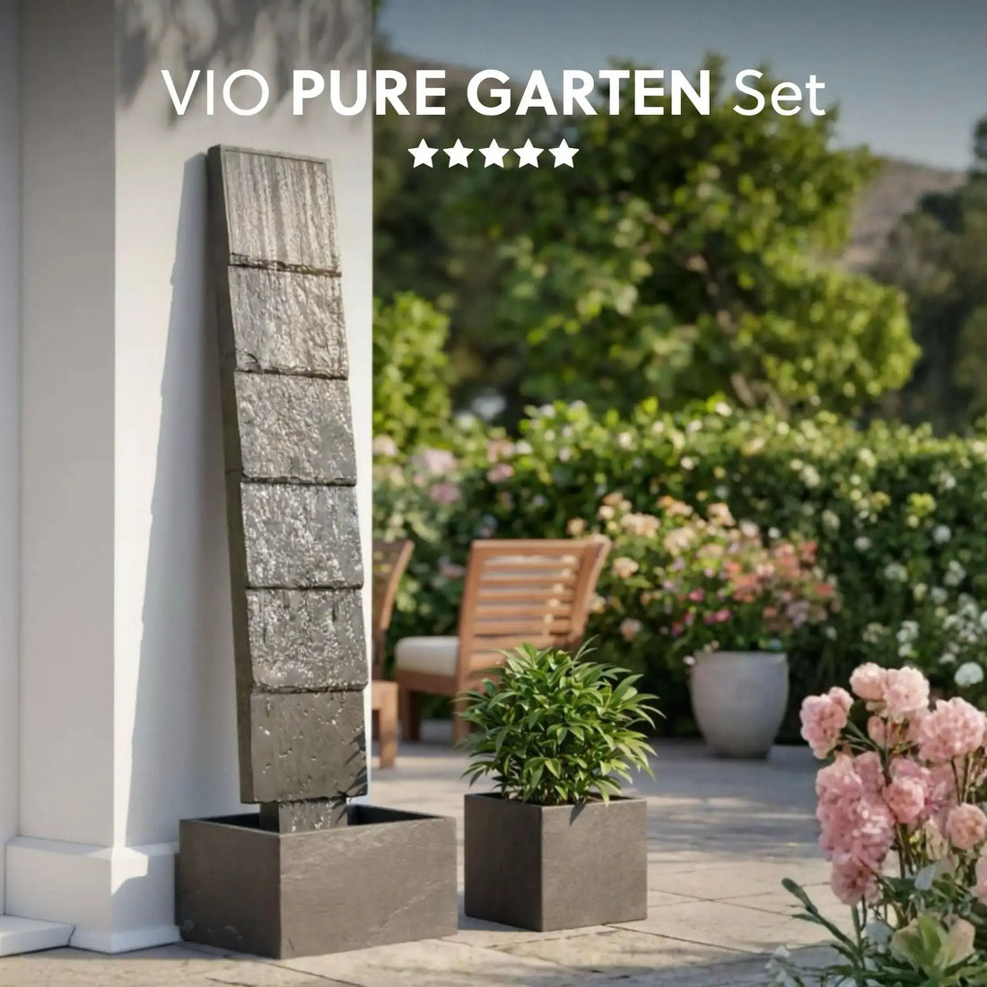 Wasserwand VIO L PURE GARDEN Set - CLIMAQUA