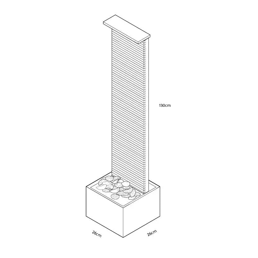 Wasserwand mit Licht DUBAI L - CLIMAQUA