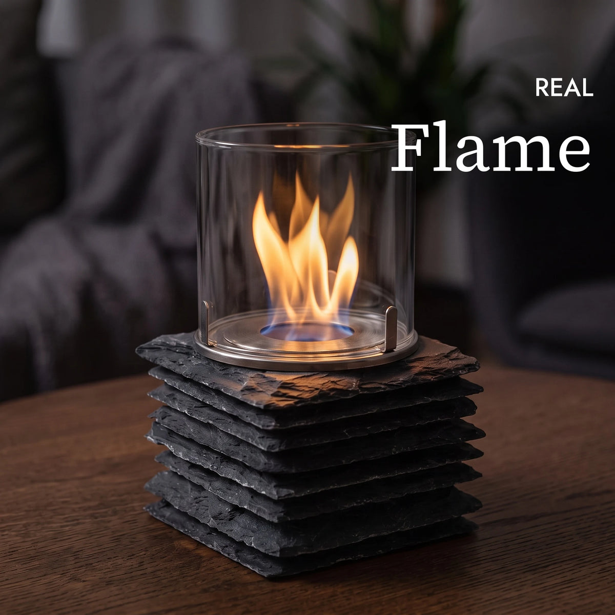 Real flame of the XING table fire (AI content)