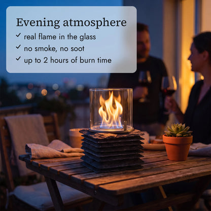 XING table fire in the evening (AI content)