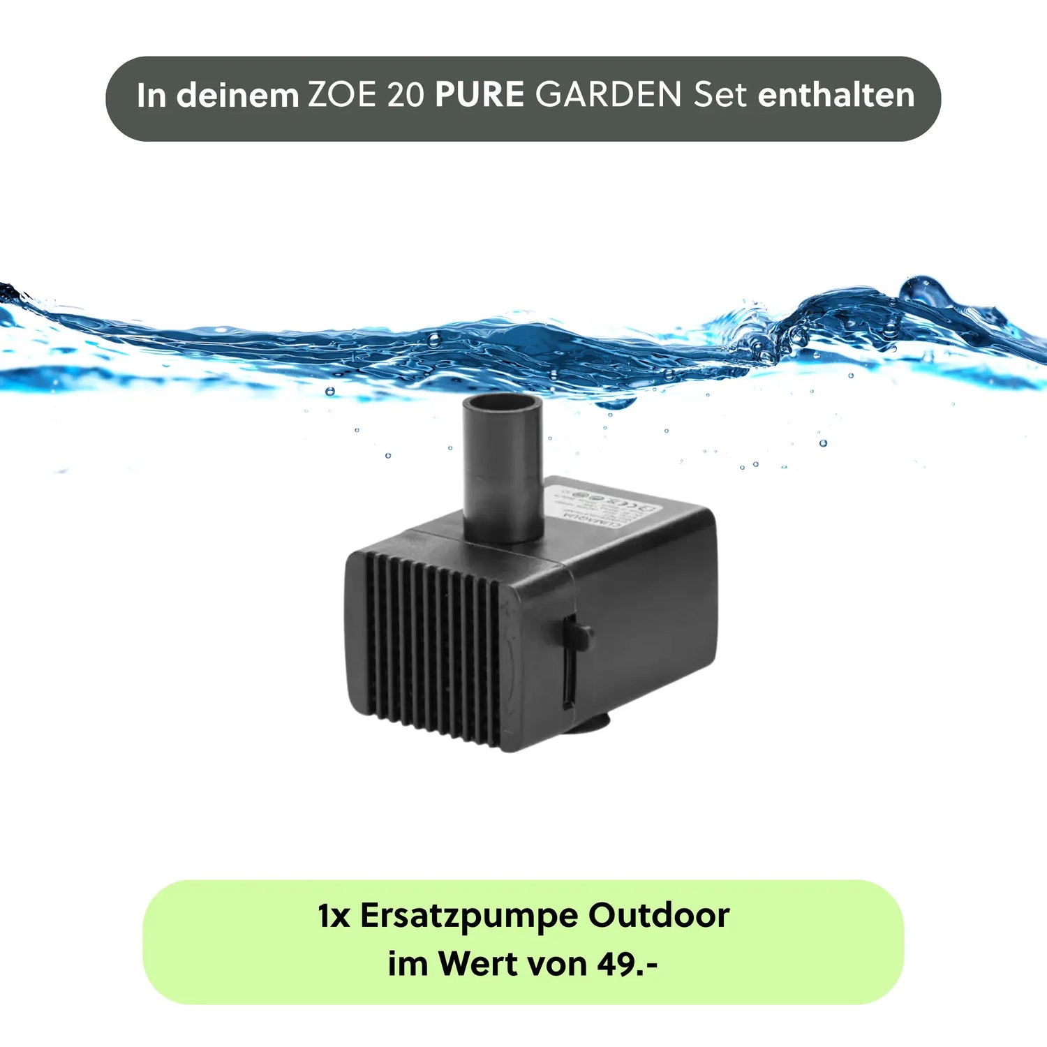 ZOE 20 PURE GARTEN Set Anthrazit - CLIMAQUA