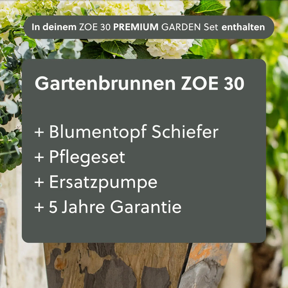 ZOE 30 PREMIUM GARDEN Set Rusty - CLIMAQUA