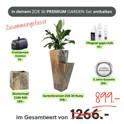 ZOE 30 PREMIUM GARDEN Set Rusty - CLIMAQUA