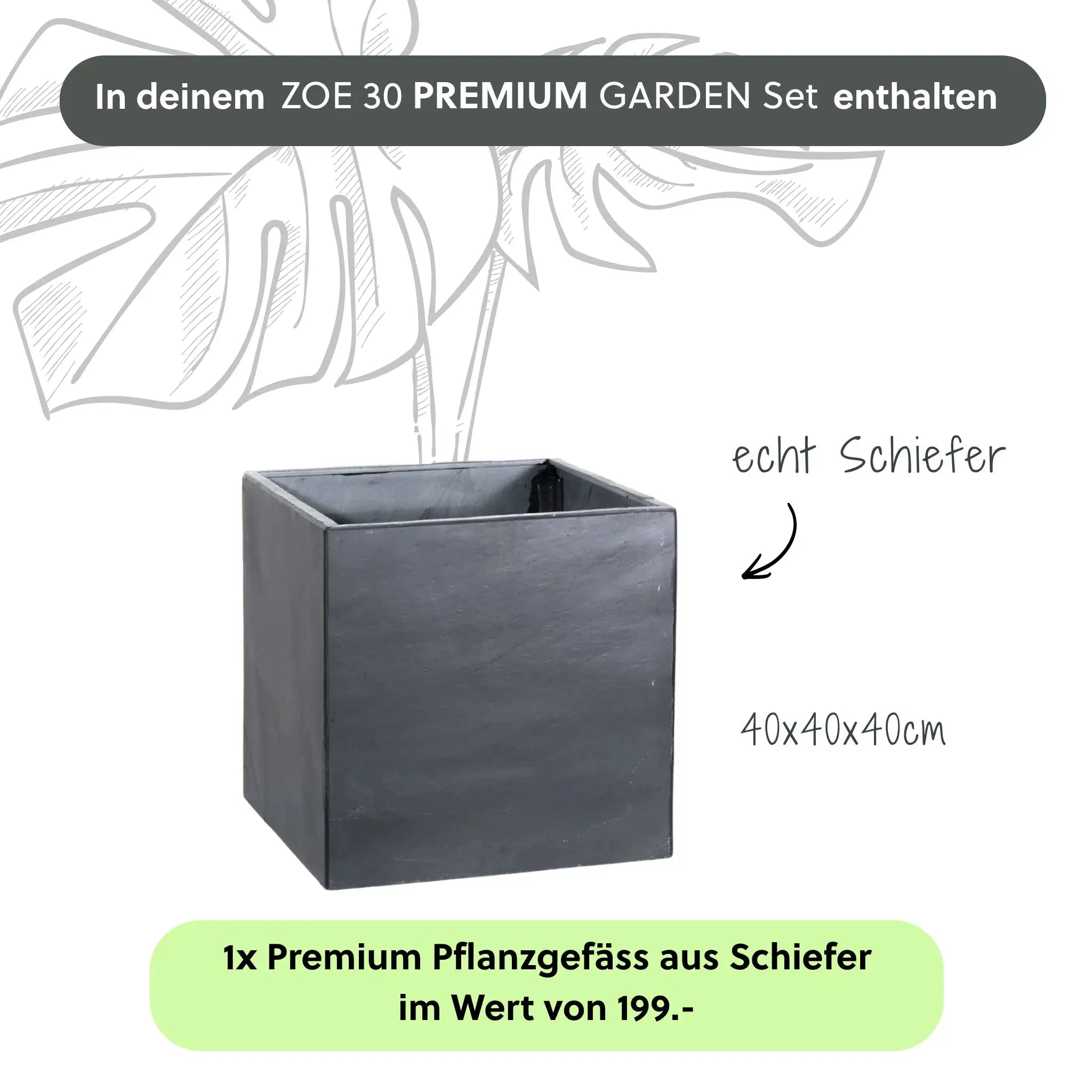 ZOE 30 PREMIUM GARTEN Set Anthrazit - CLIMAQUA
