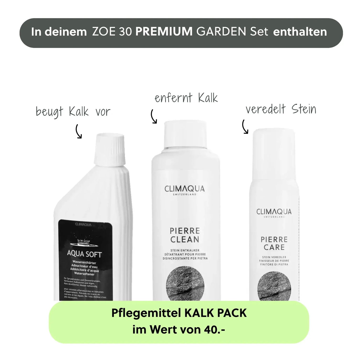 ZOE 30 PREMIUM GARTEN Set Anthrazit - CLIMAQUA