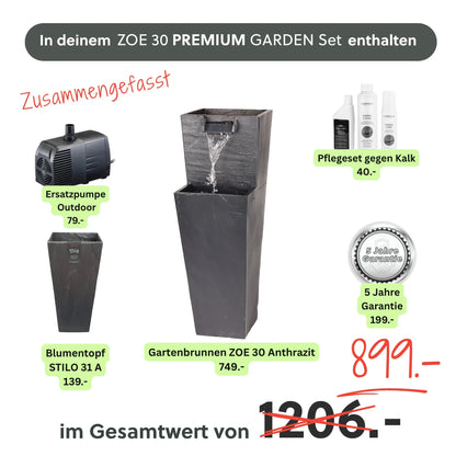 ZOE 30 PREMIUM GARDEN Set Anthrazit - CLIMAQUA