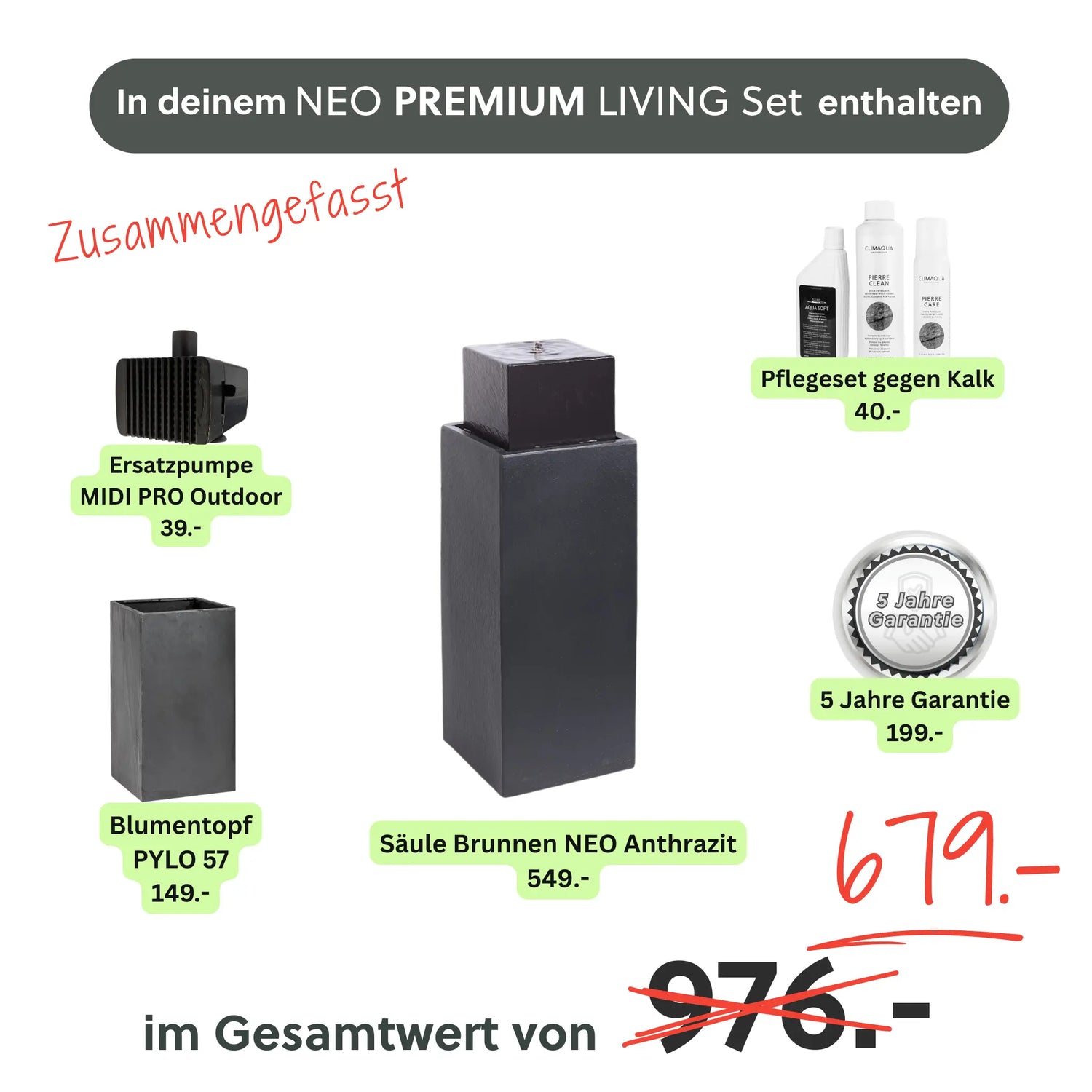 NEO PREMIUM LIVING Set - CLIMAQUA