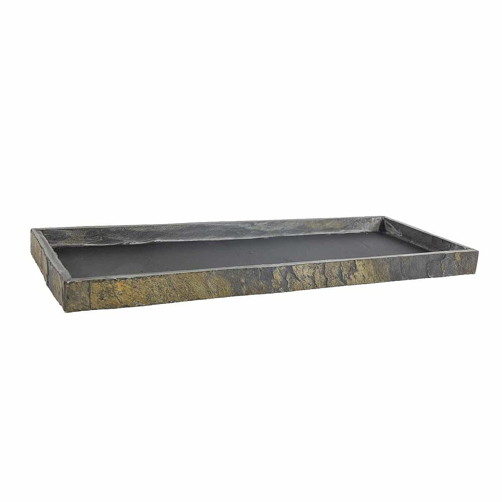 Untersetzer 55x23x3 cm Naturschiefer Braun TRAY 50 Rusty