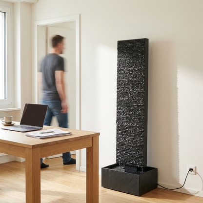 LIV L – Edale Waterwand leisteen Zwart 130 cm