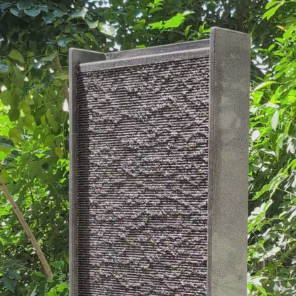 HARMONY – grosse Premium Wasserwand aus Granitstein, Indoor/Outdoor, 60×40×180 cm