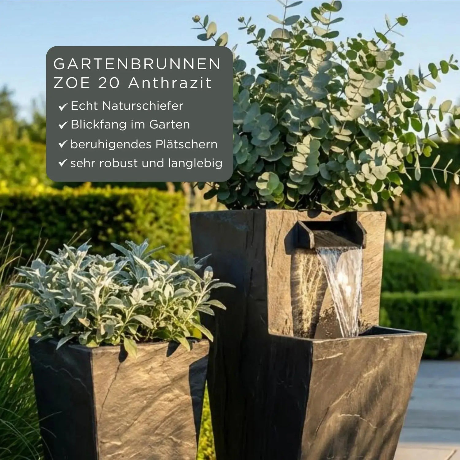 ZOE 20 PURE LIVING Set Anthrazit - CLIMAQUA