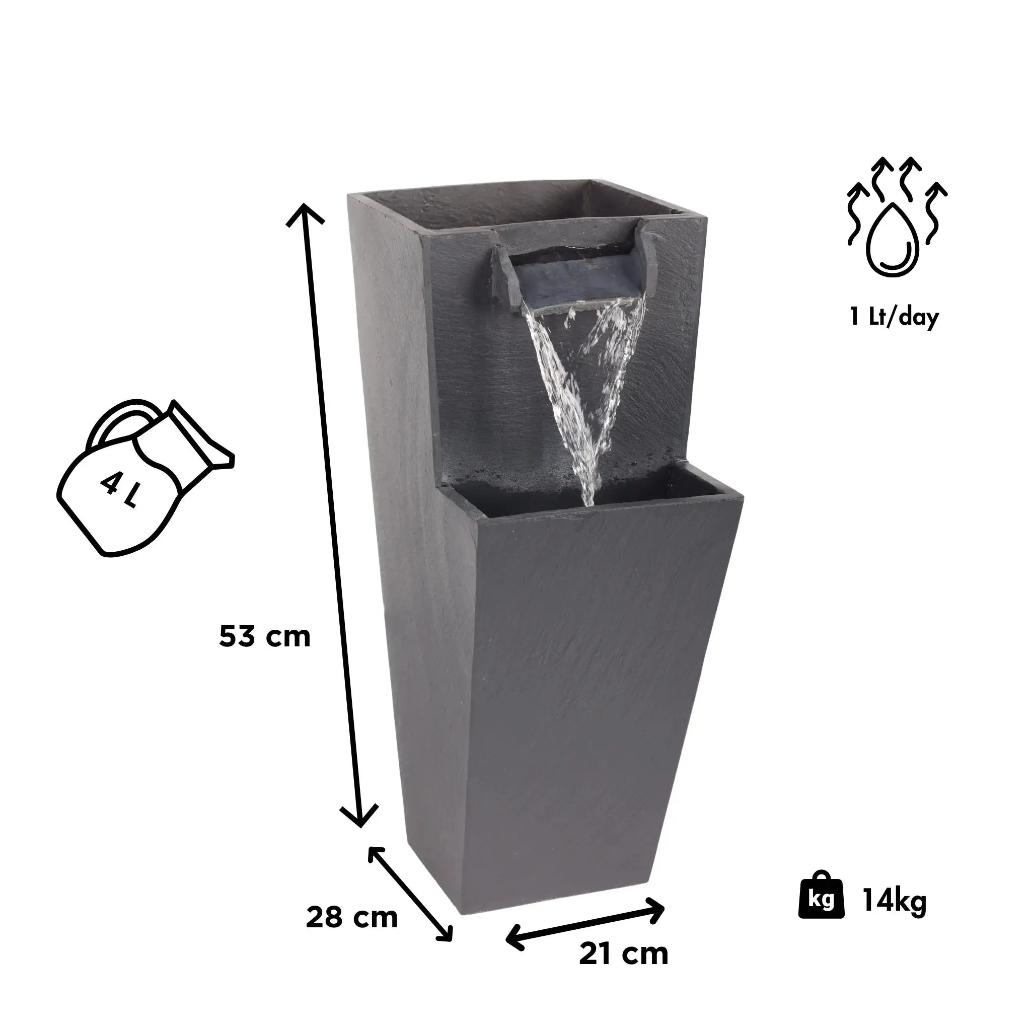 ZOE 20 PURE LIVING Set Anthrazit - CLIMAQUA