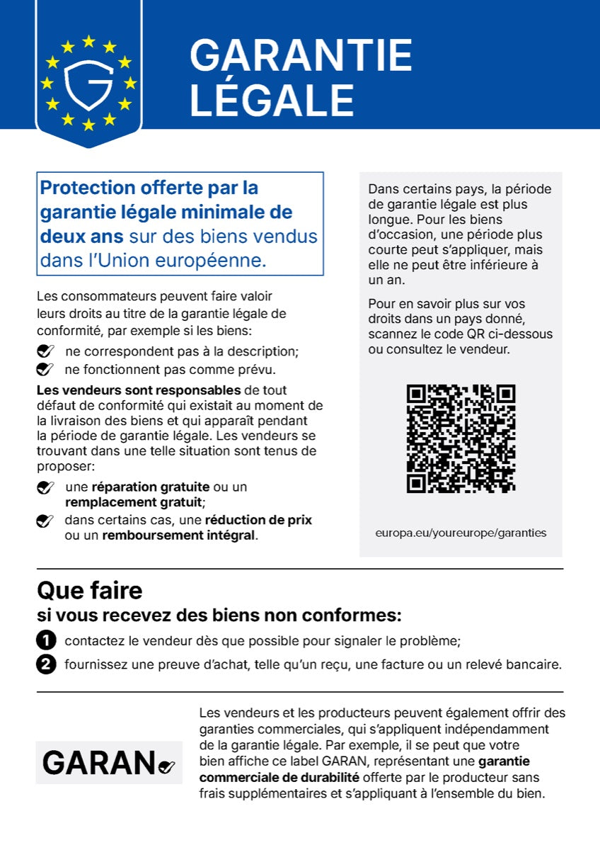 Garantie légale – avis de l’UE
